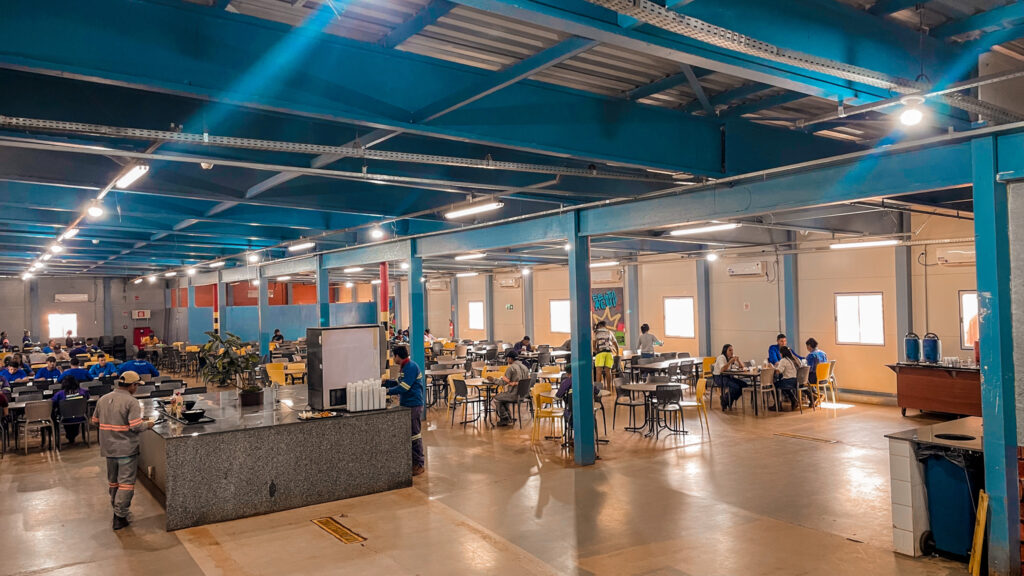 Refeitório Modular em Mina.