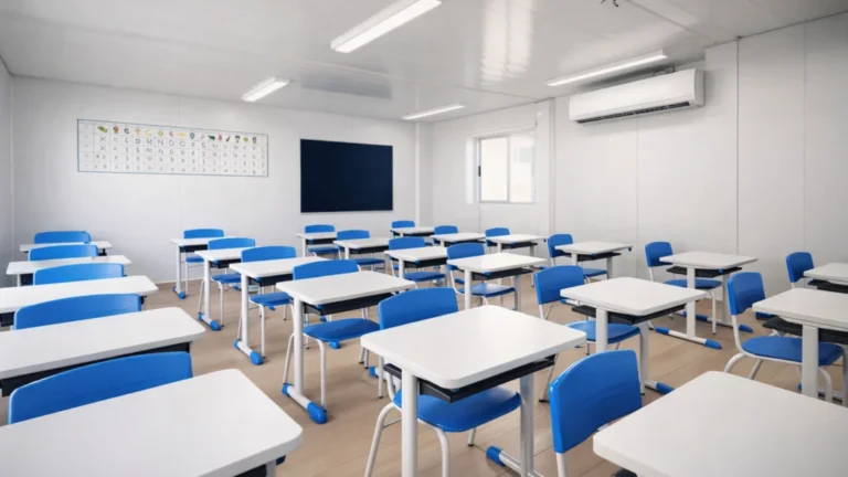 Módulo Opus configurado como sala de aula
